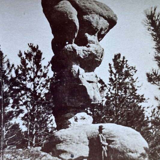 Antique 1870s Rock Spire Manitou Colorado Stereoview Photo Card P2478