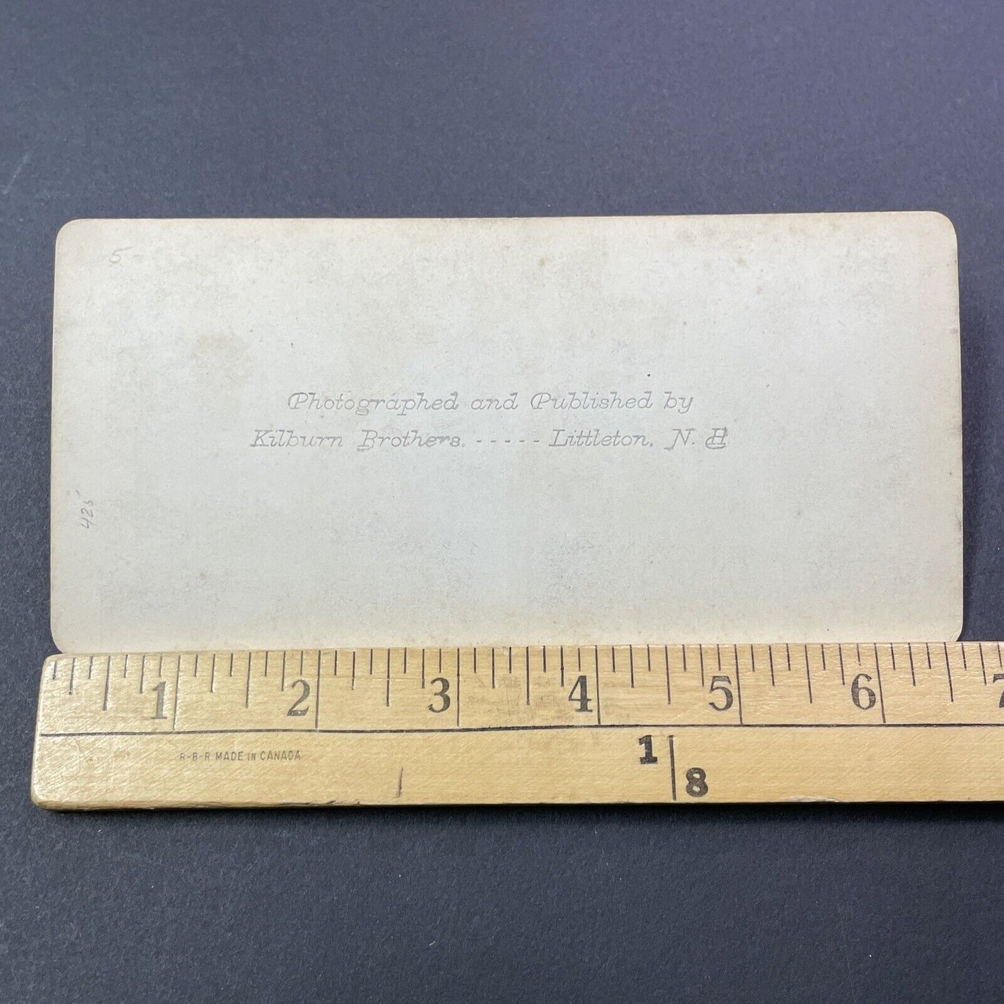 Antique 1874 Great Blizzard Of '74  Near Conway NH Stereoview Photo Card V1766