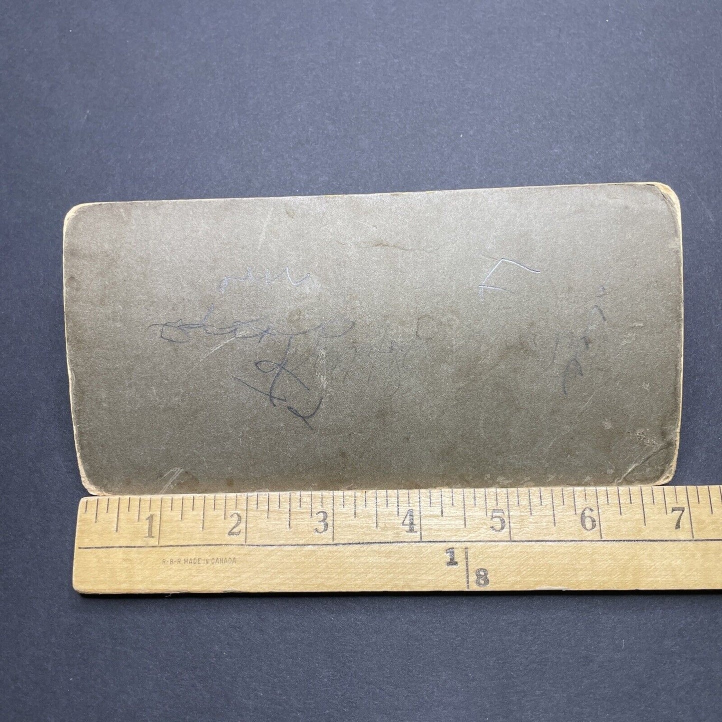 Antique 1903 Woman Making French Bread *GRAFFITI* Stereoview Photo Card P1829