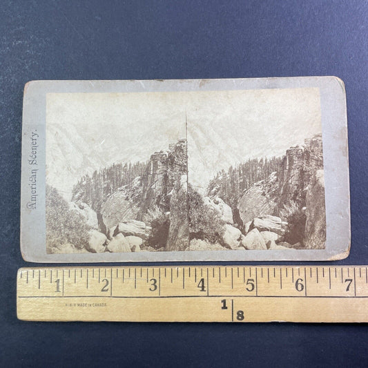 Tenaya Canyon Yosemite Stereoview John S. Moulton Antique c1870 X3734