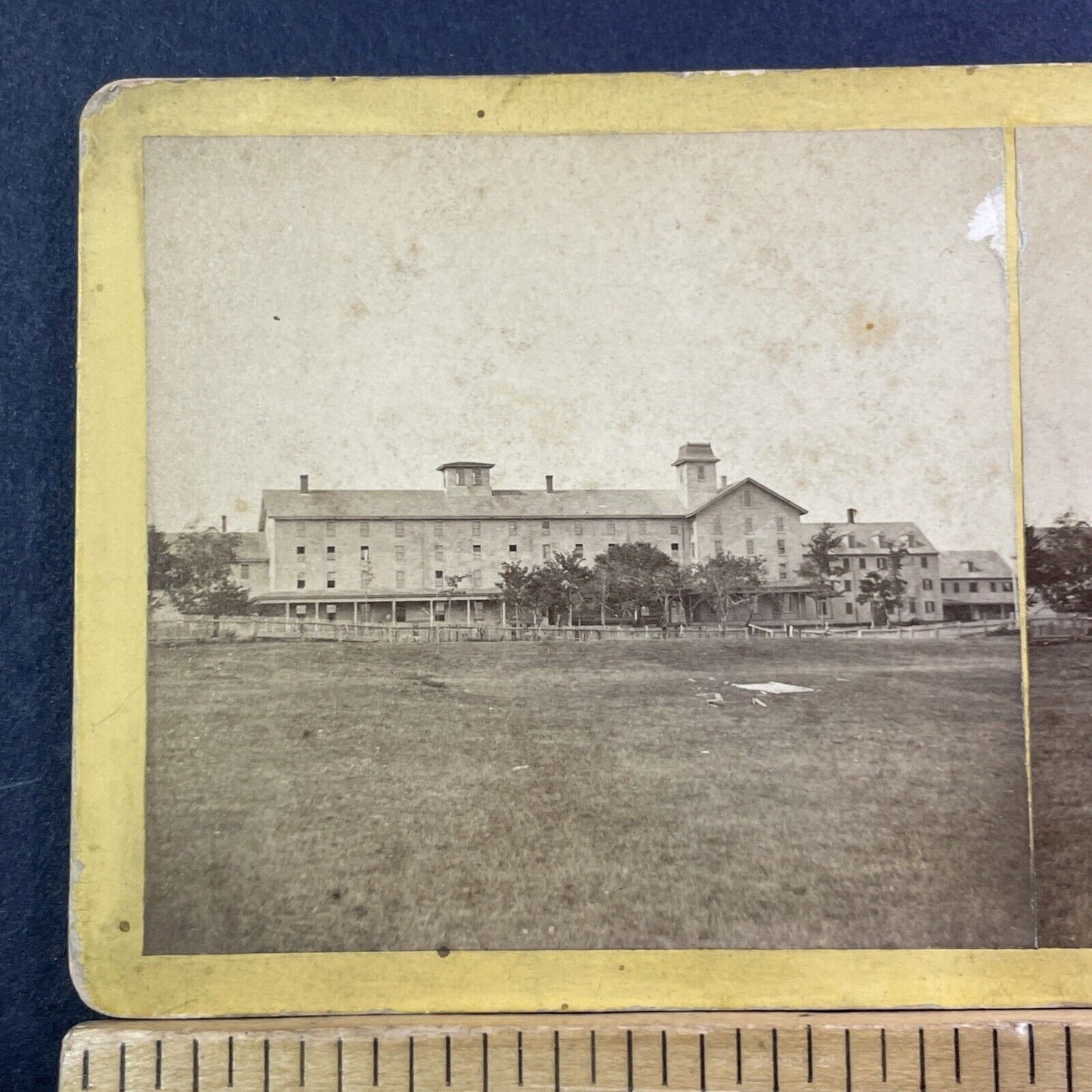 Old Orchard Beach House Hotel Stereoview Maine AP Munger Antique c1870 X998