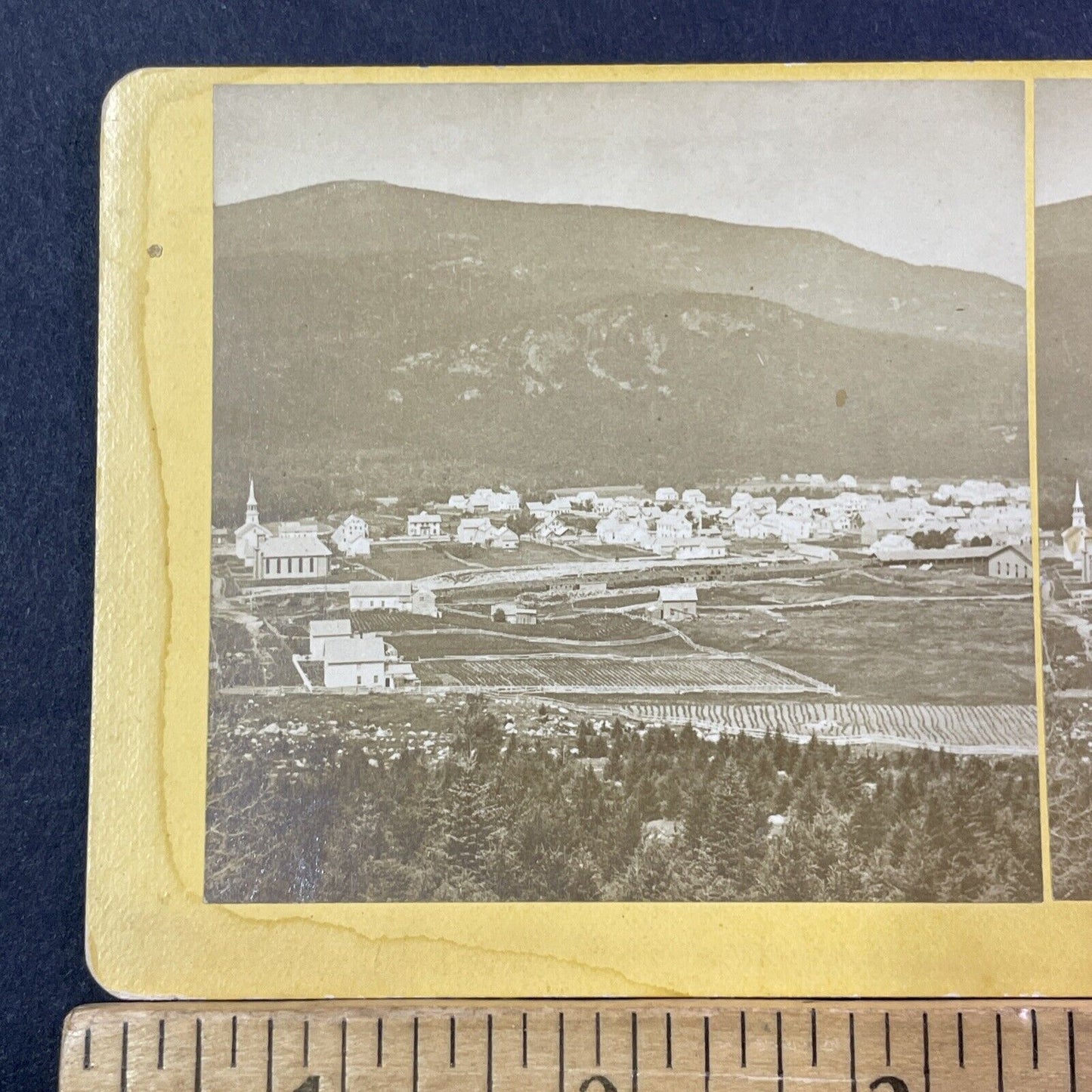 Gorham NH New Hampshire Stereoview BW Kilburn Photo Card Antique c1872 X886