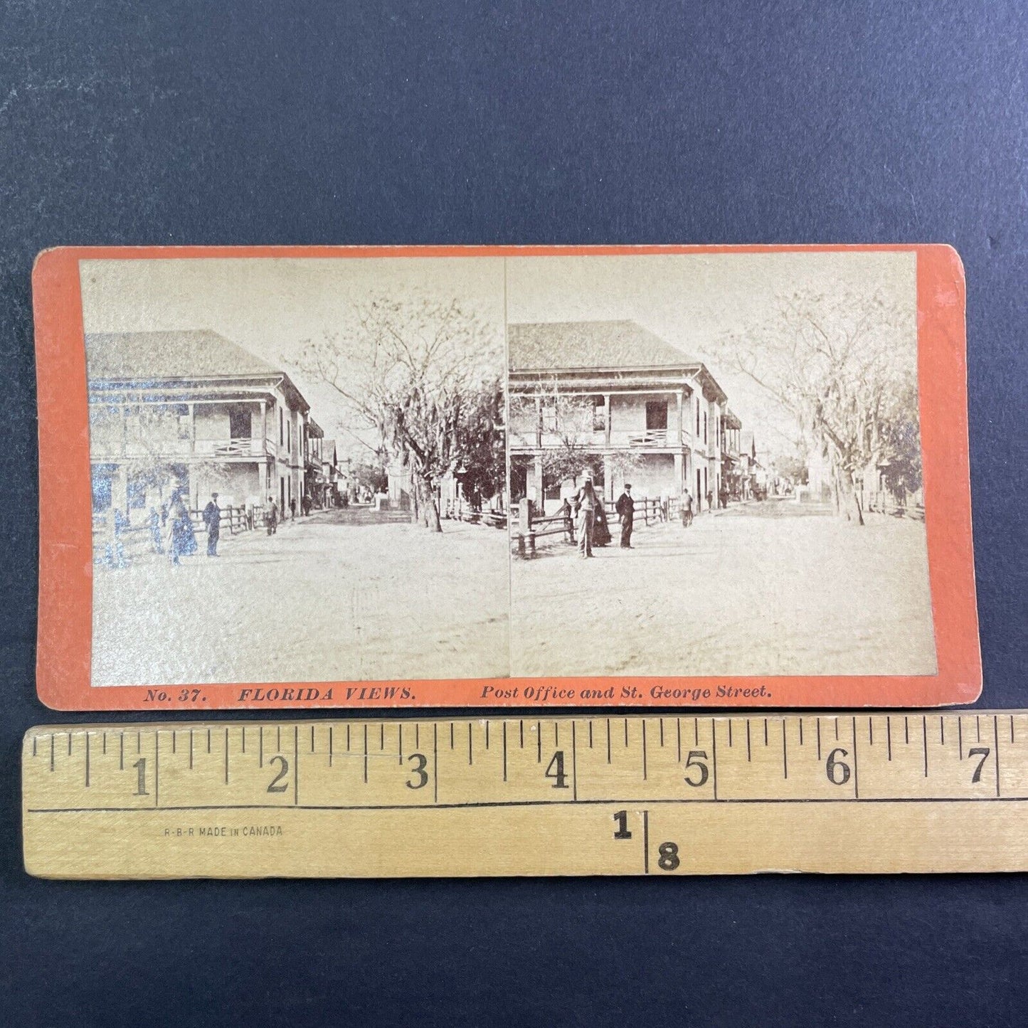 USPS Post Office Stereoview St. Augustine Florida Antique c1870s Y078