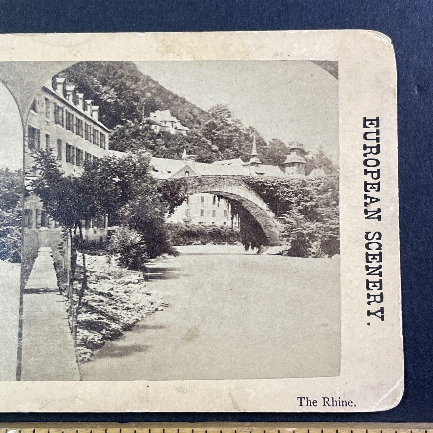 Lestelle Betharram Bridge France Stereoview French Alps Antique c1880 X3712