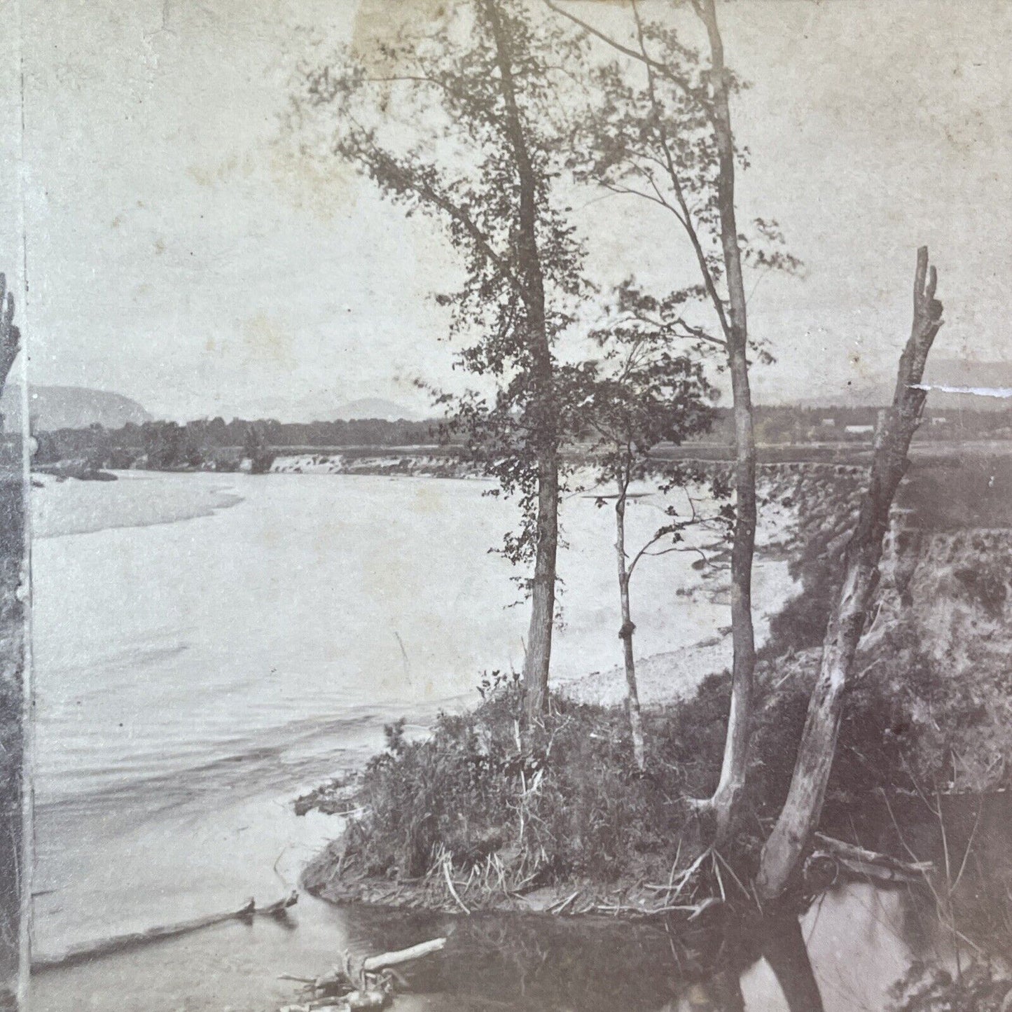 The Saco River New Hampshire Stereoview J.S. Moulton Antique c1870s Y946