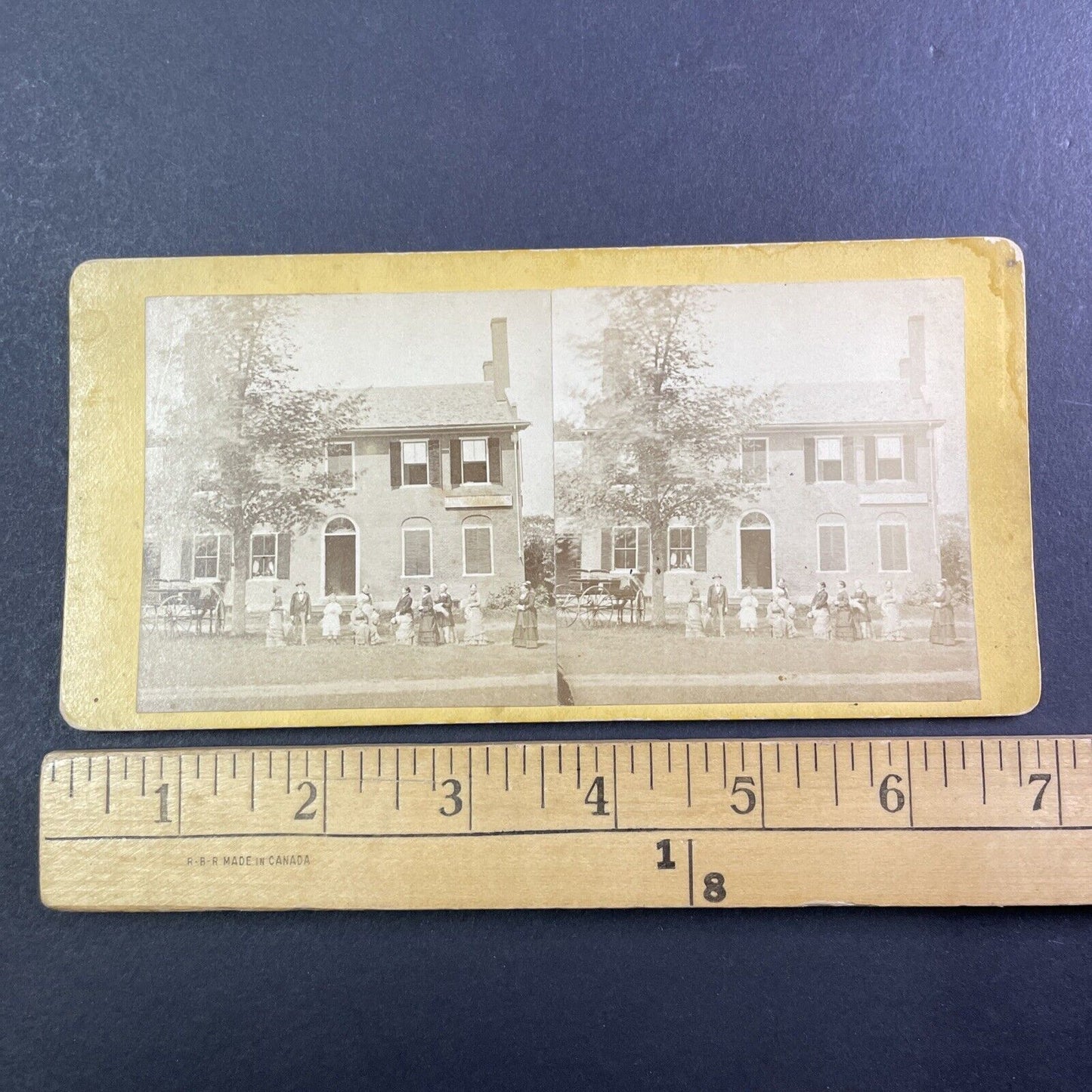 Victorian House Walpole New Hampshire Stereoview W.P. Chapin Antique c1870s Y918