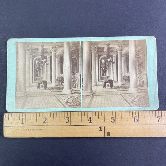 US Capitol Building Marble Room Stereoview Thomas Smillie Antique c1871 X3145