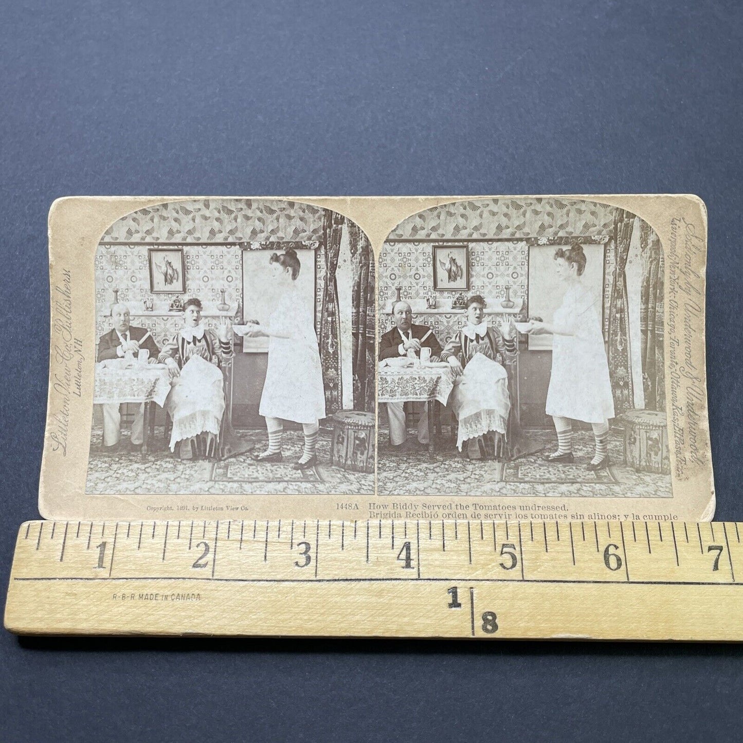 Antique 1891 Scene From The 1890s Musical 'Pickwick' Stereoview Photo Card P2541