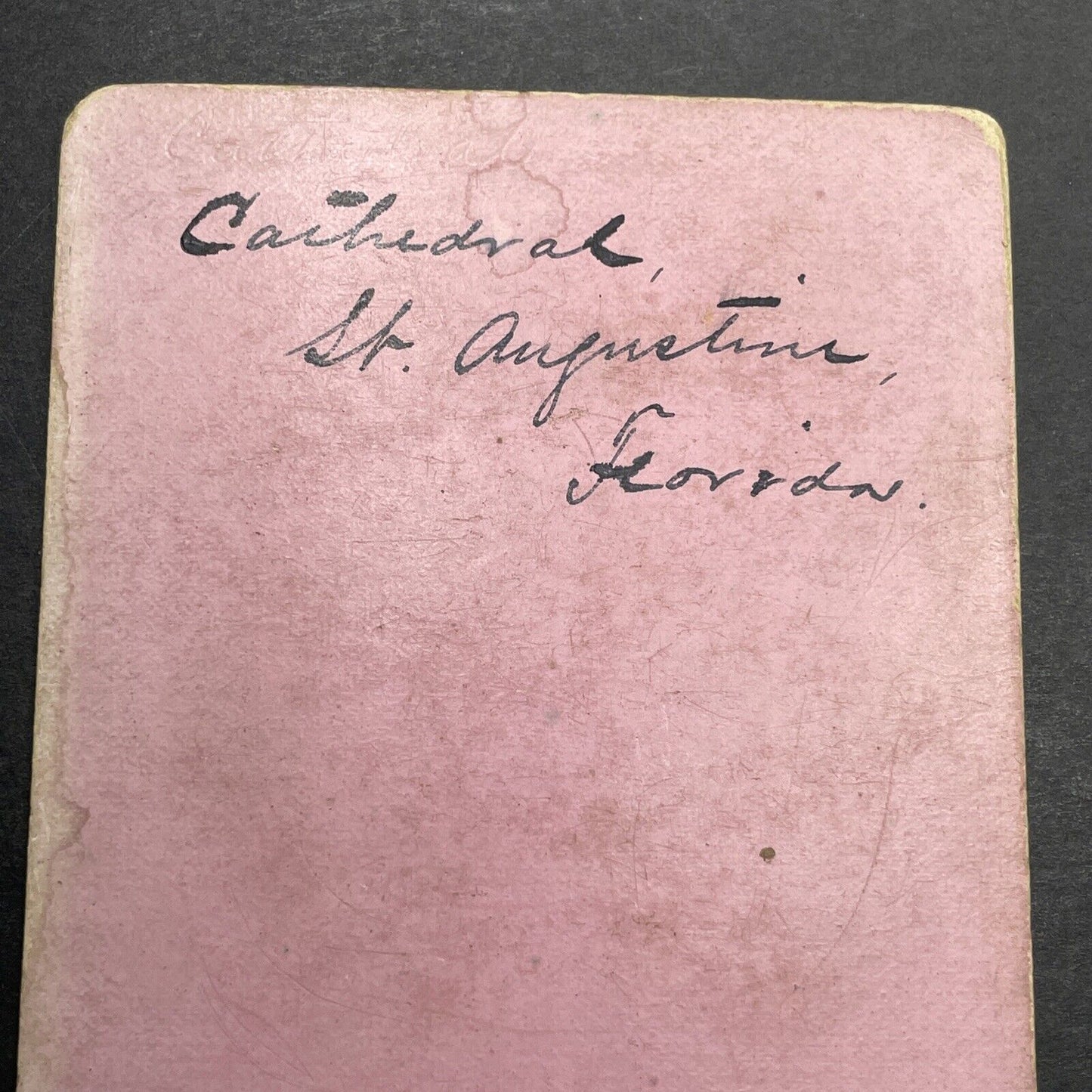 Antique 1860s St. Augustine Cathedral Florida Stereoview Photo Card P1195