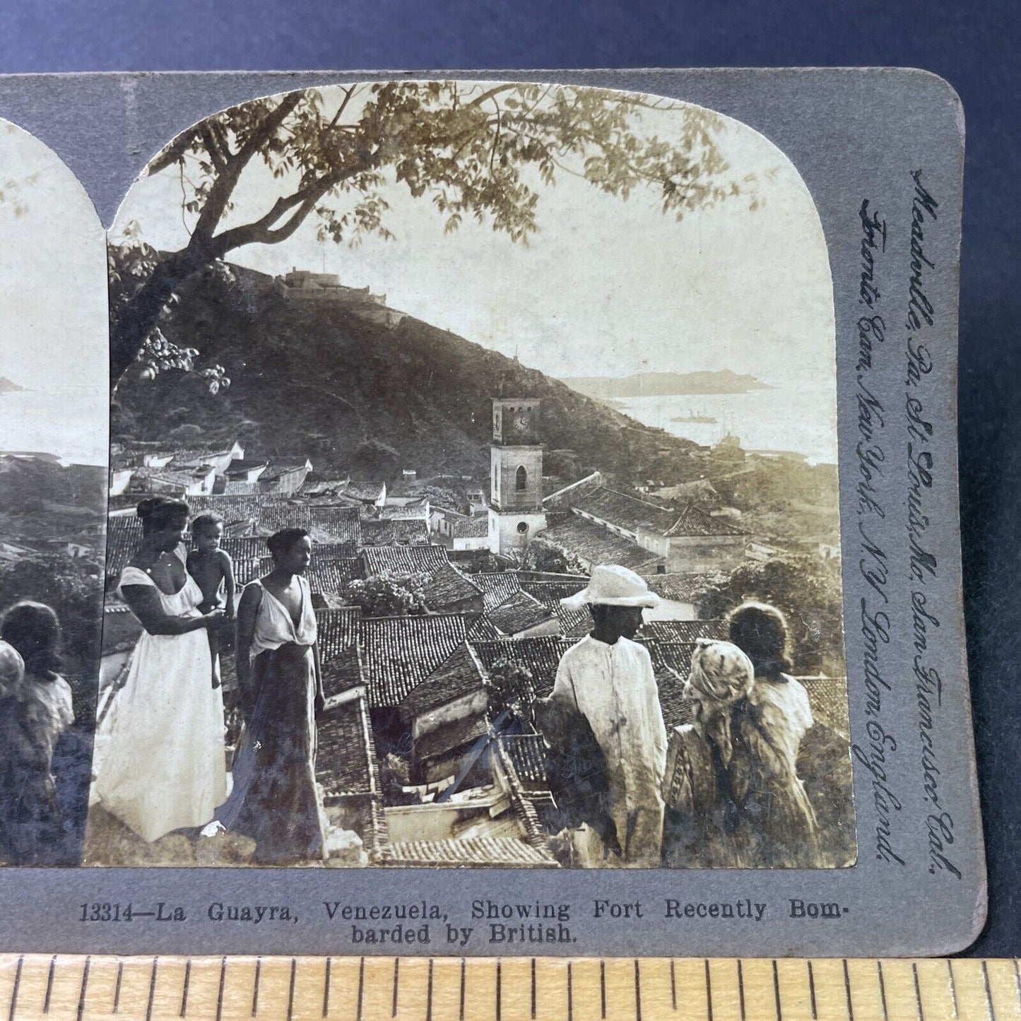 Antique 1905 Damage From Venezuela Crisis Of 1895 Stereoview Photo Card P3045