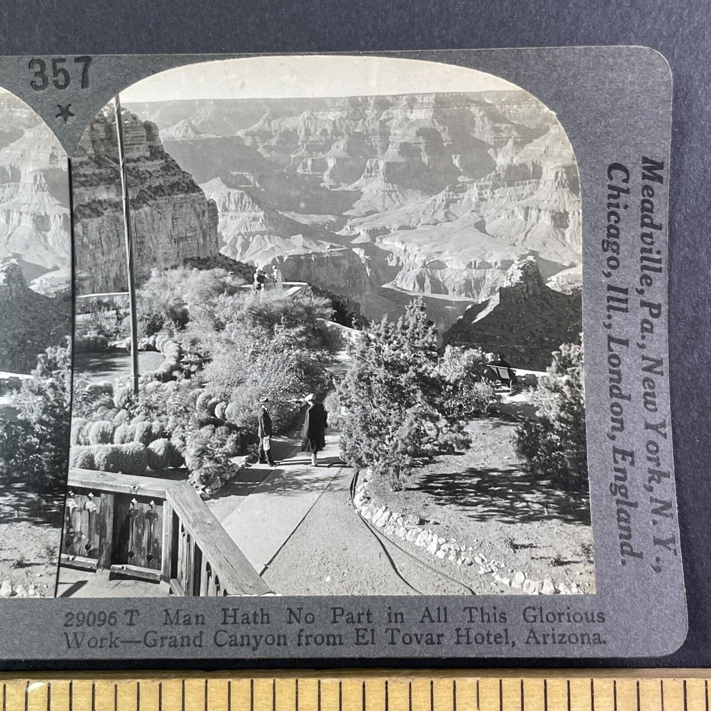 Pathway to the Grand Canyon in Arizona Stereoview Antique c1920s Y965