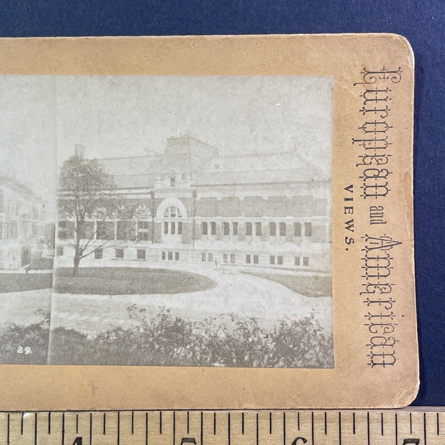 Metropolitan Museum Of Art Stereoview Manhattan New York Antique c1880 X1303