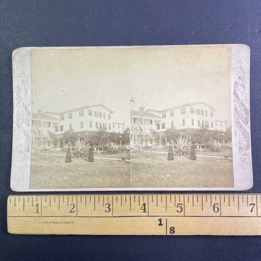 The Brock House in Enterprise Florida Stereoview Antique c1880 X1930