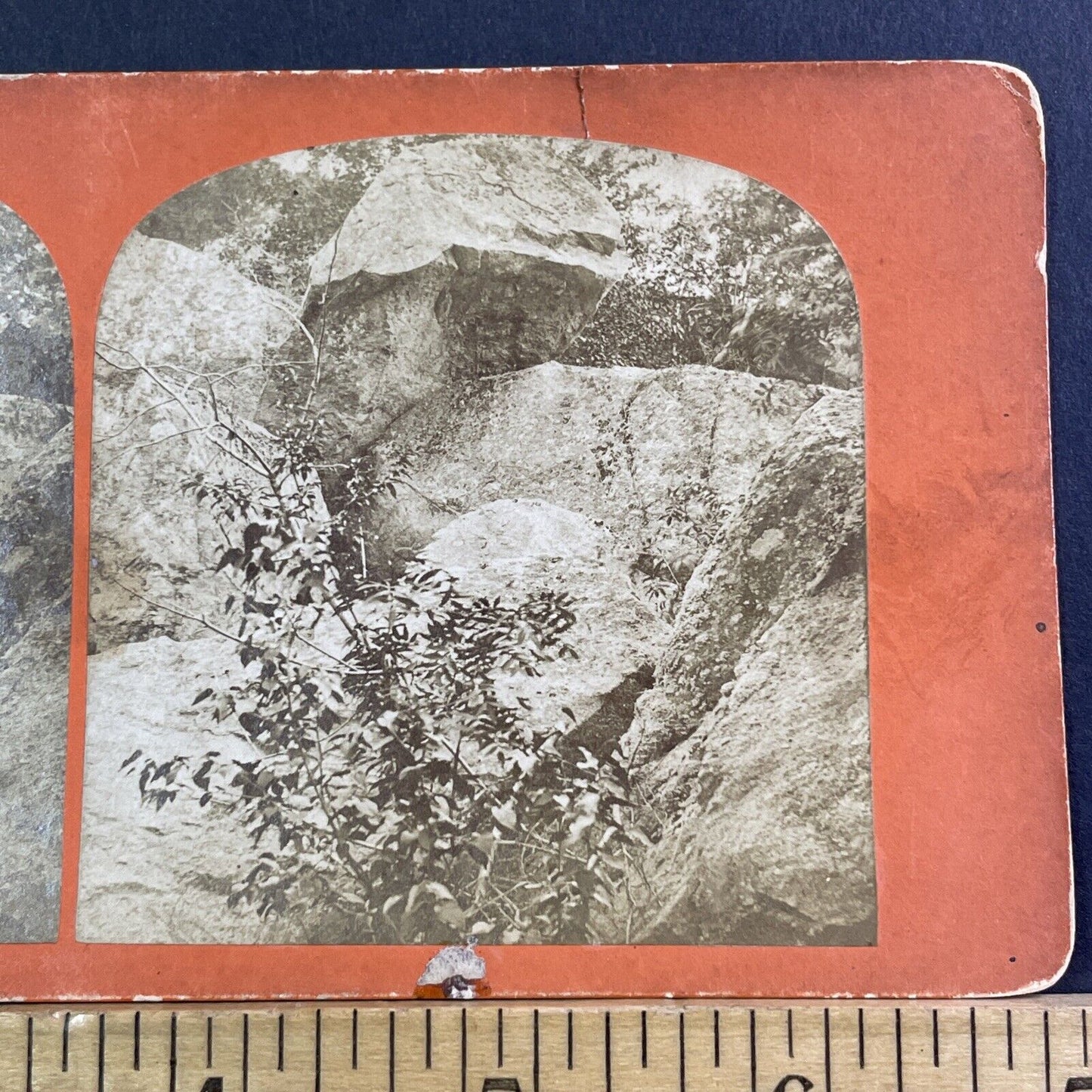 Mount Monadnock Rocks And Boulders Stereoview NH Antique c1869 X2461