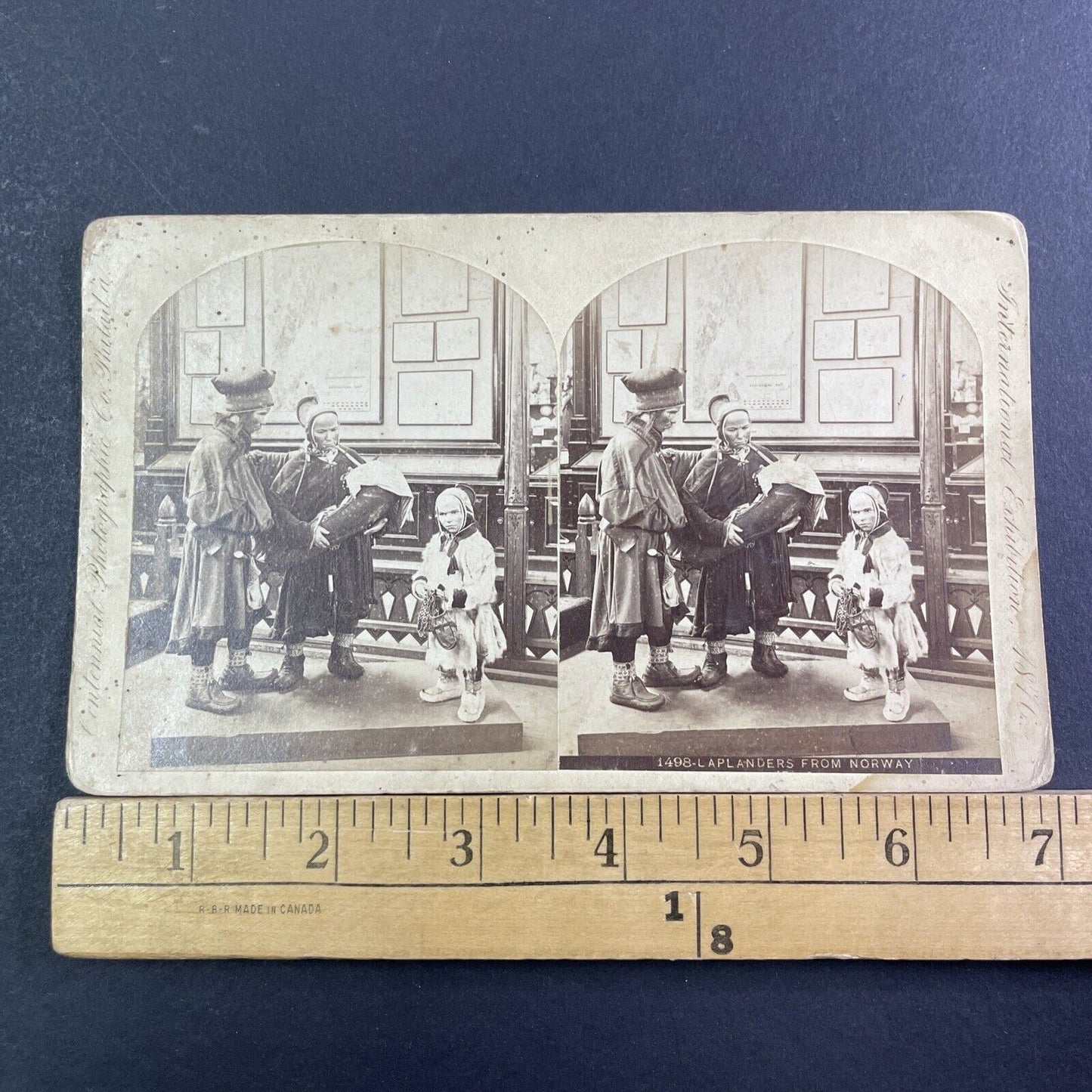 Laplander Wax Figures Stereoview Edward L Wilson Antique c1876 X1878