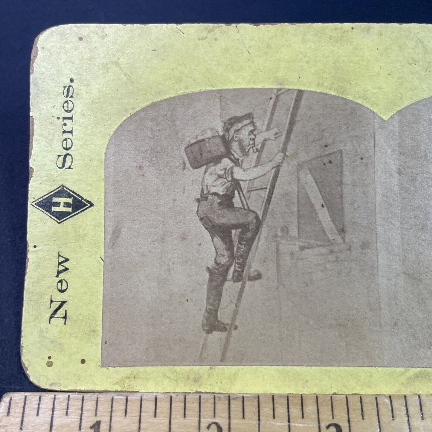 Antique 1870s Patrick McCarty Comic Strip Cartoon Stereoview Photo Card P3355