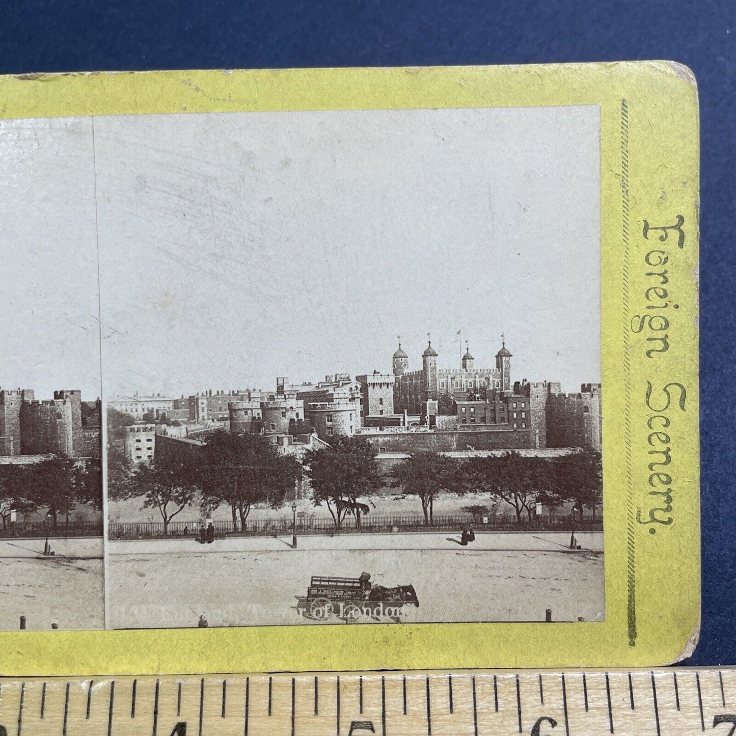 Antique 1870s Tower Of London England UK Stereoview Photo Card V480