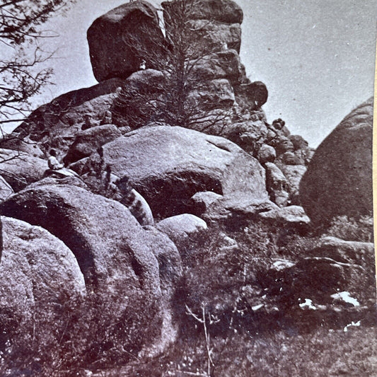 Antique 1870s Rock Spires South Park Colorado Stereoview Photo Card P2481