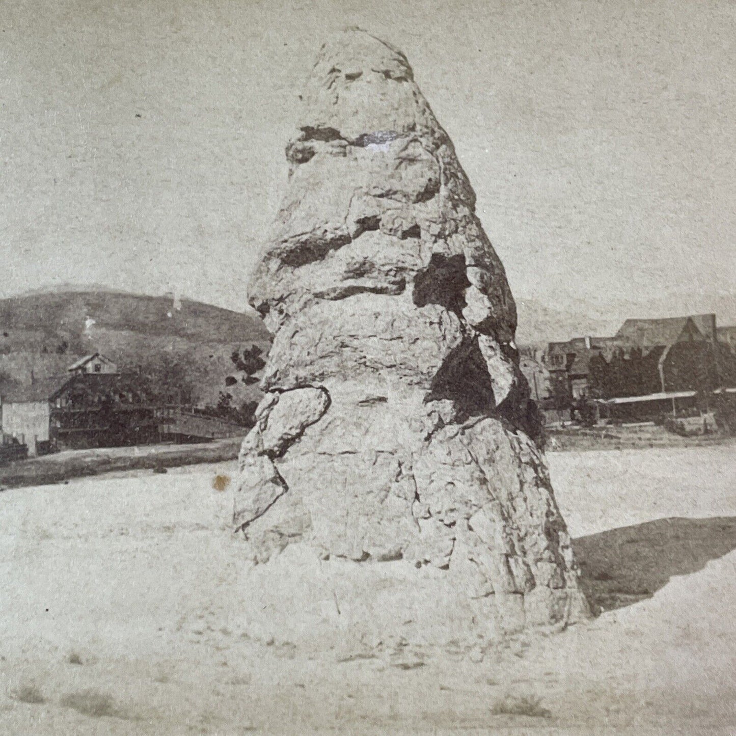 Liberty Cap And Hotel Yellowstone Stereoview Frank Jay Haynes Antique 1884 X3628