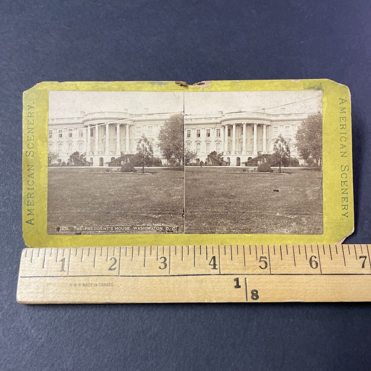 Antique 1870s The White House Washington DC Stereoview Photo Card P2460-05