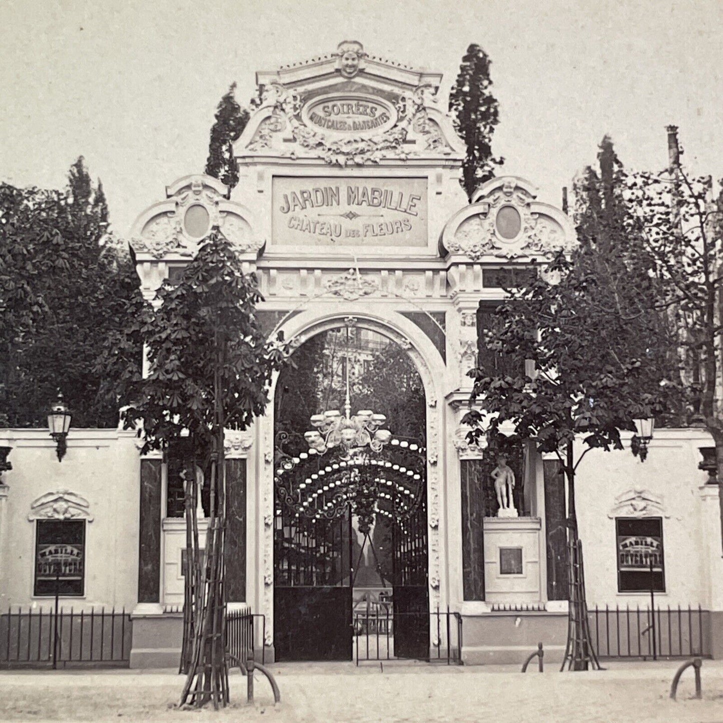 Bal Mabille Jardin Mabille Paris France Stereoview Antique c1870 X3546