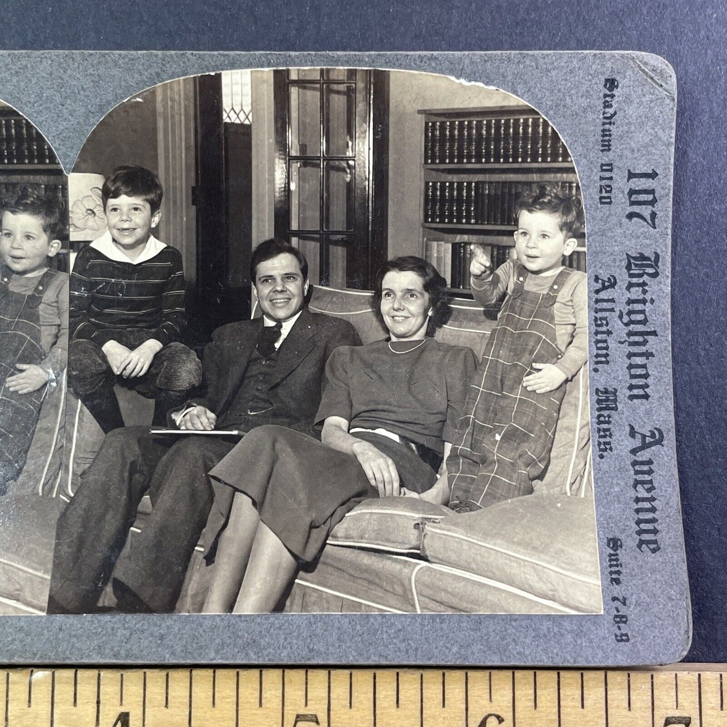 Dr Burwell Dodd & Family Stereoview Westerly Connecticut Antique c1935 X1560