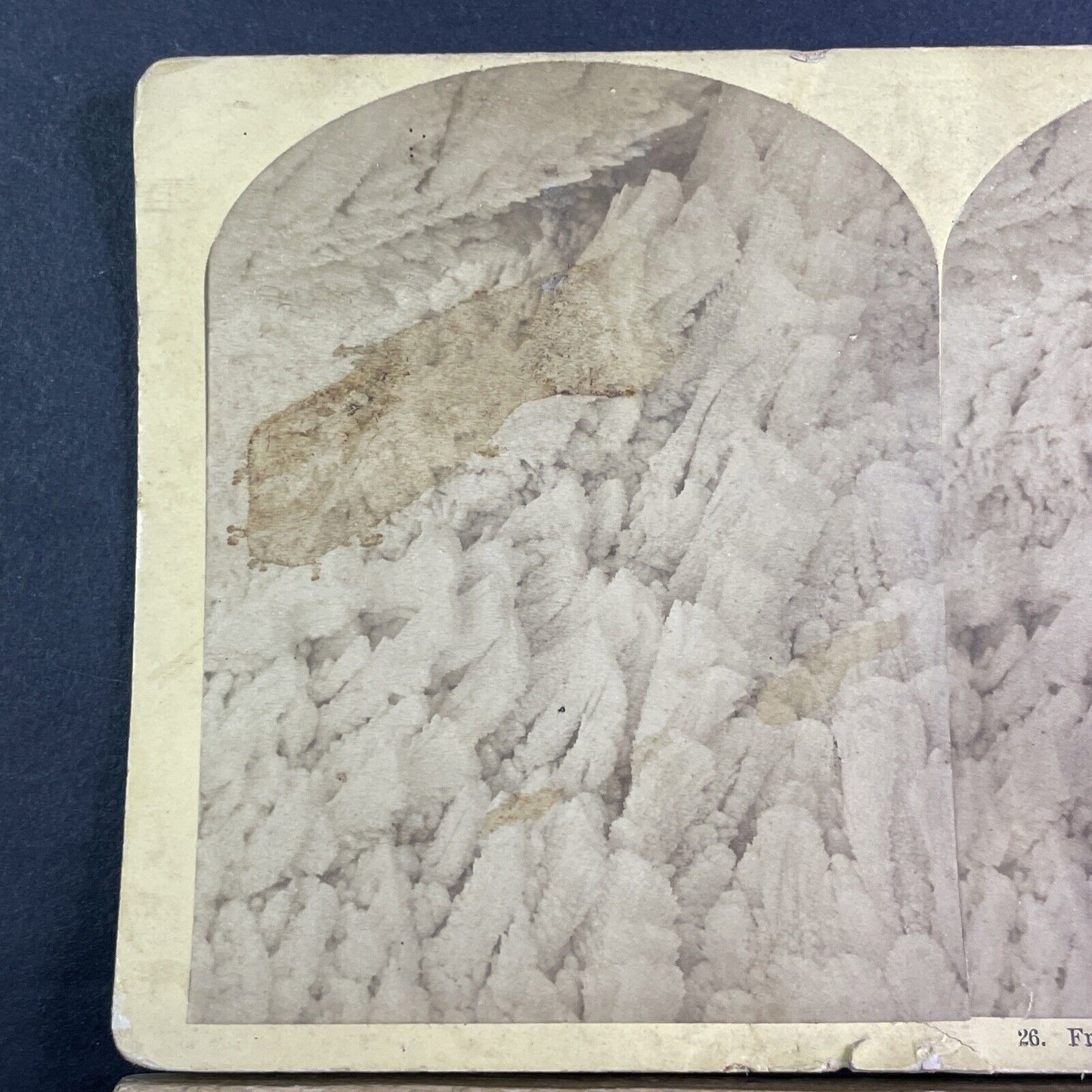 Frost Feathers Signal Station Mt Washington Stereoview New Hampshire c1877 Y2274