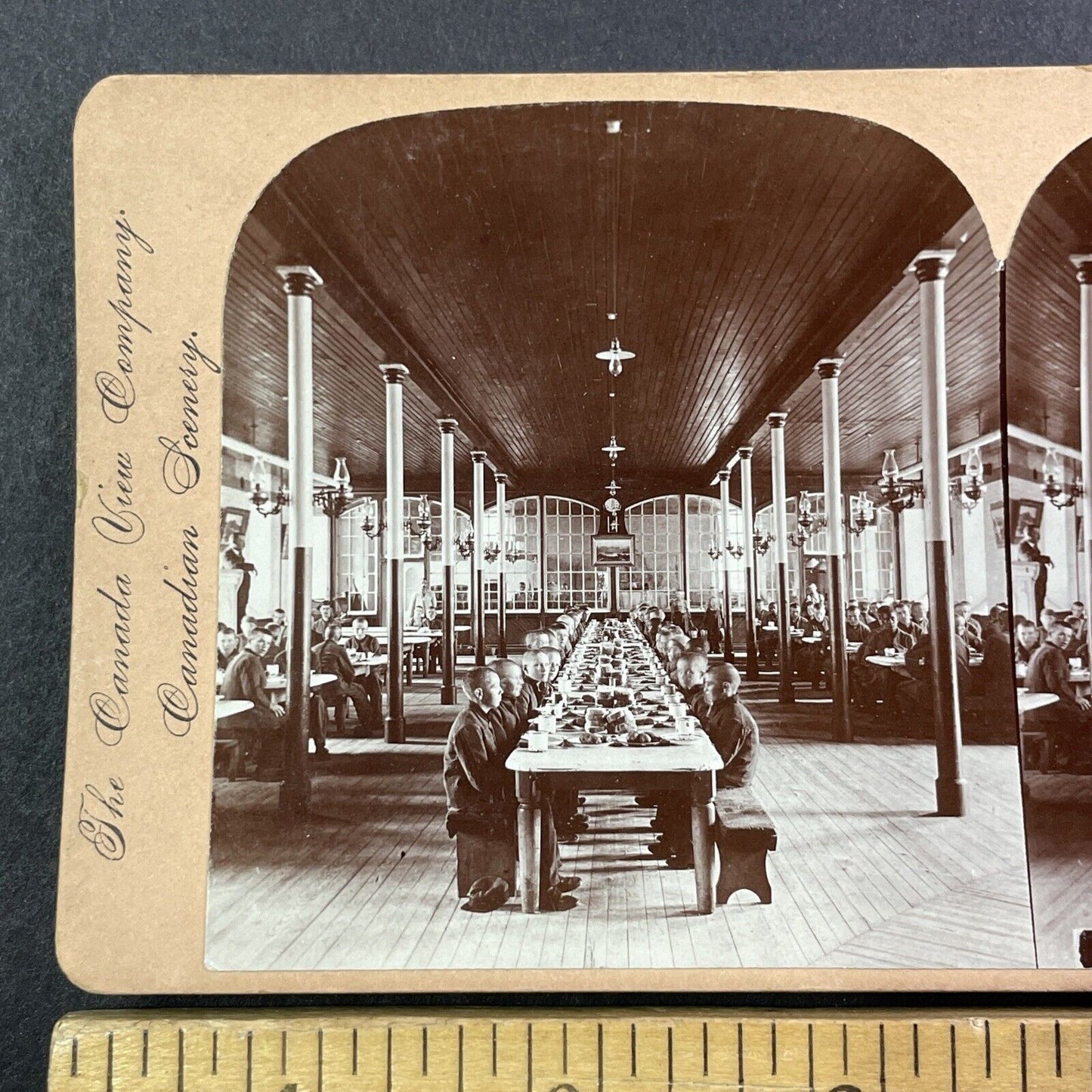 Children's Prison Penetanguishene Ontario Canada Stereoview Antique c1899 Y487