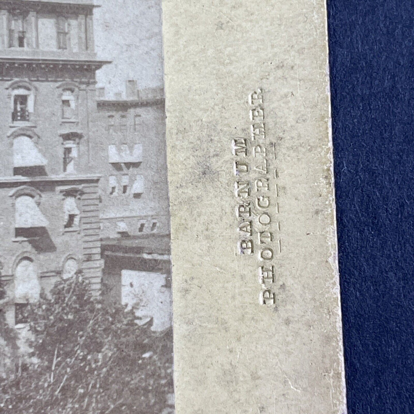 Congress Hall Saratoga Springs New York Stereoview Deloss Barnum c1860s X1931