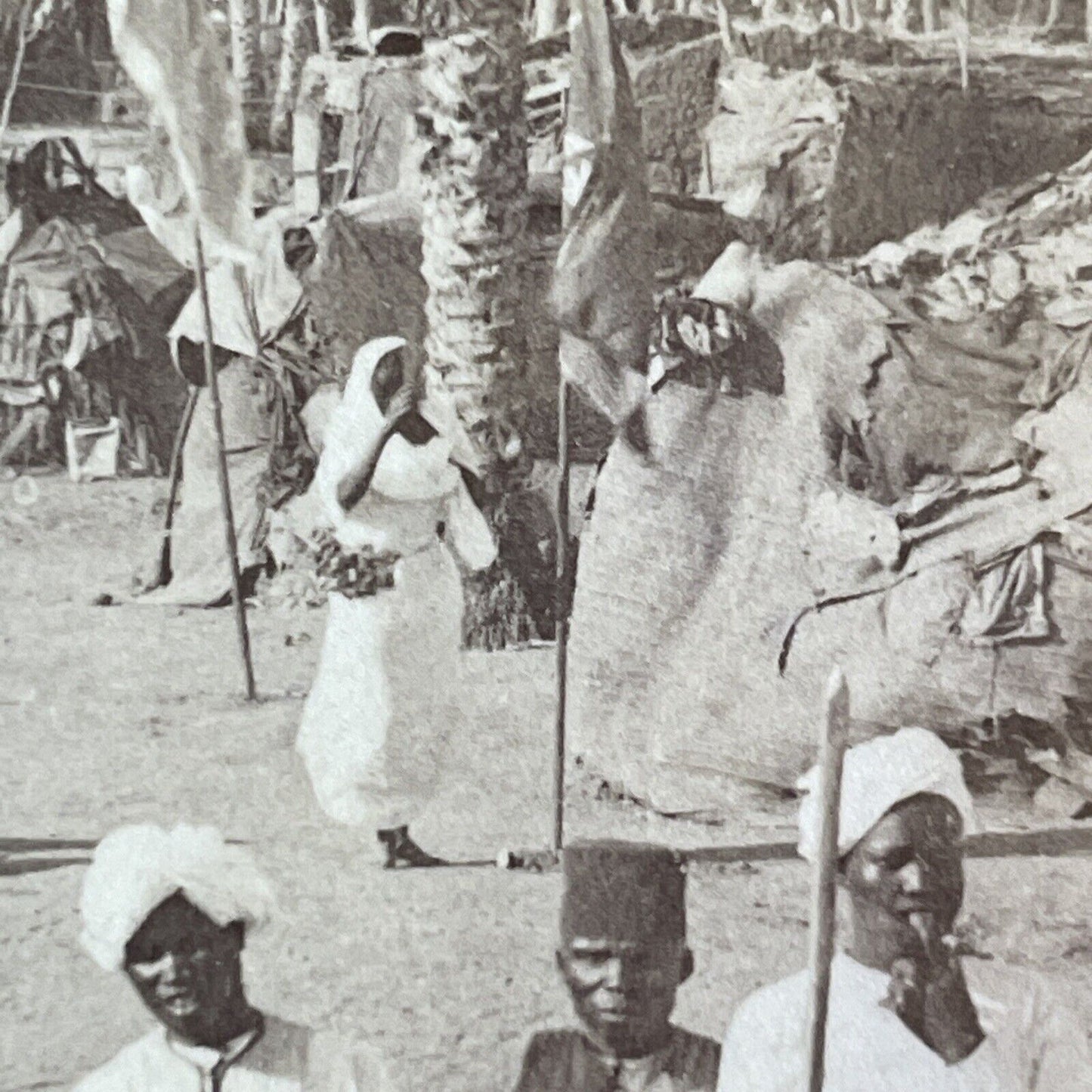 Witch Dancing Voodoo Ceremony Sudan Africa Stereoview Antique c1902 Y954