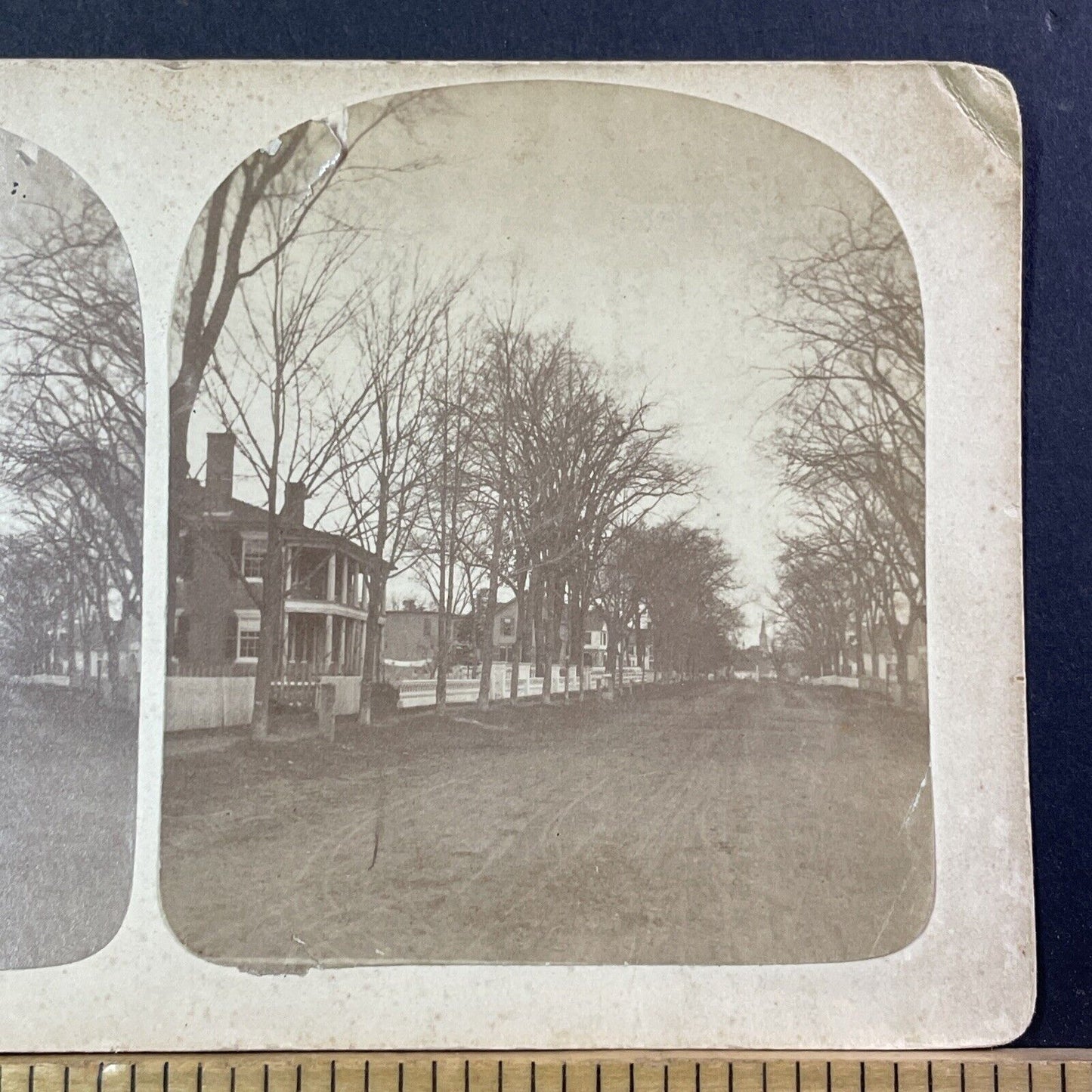 Humphrey Moore House Milford NH Stereoview Photo BF Foster Antique c1872 X857