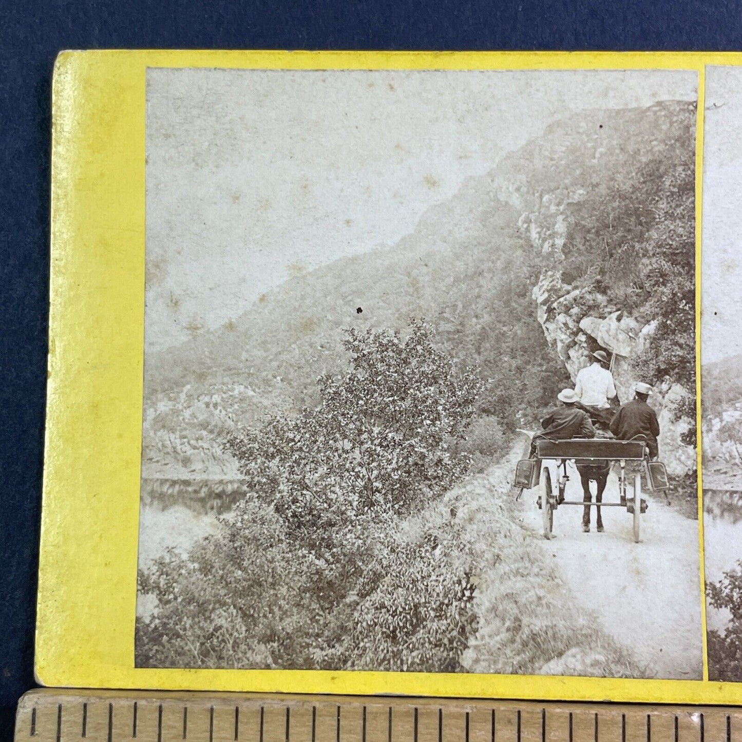 Old Kenmare Road Killarney Stereoview Photo Horse & Buggy Antique c1872 X1516