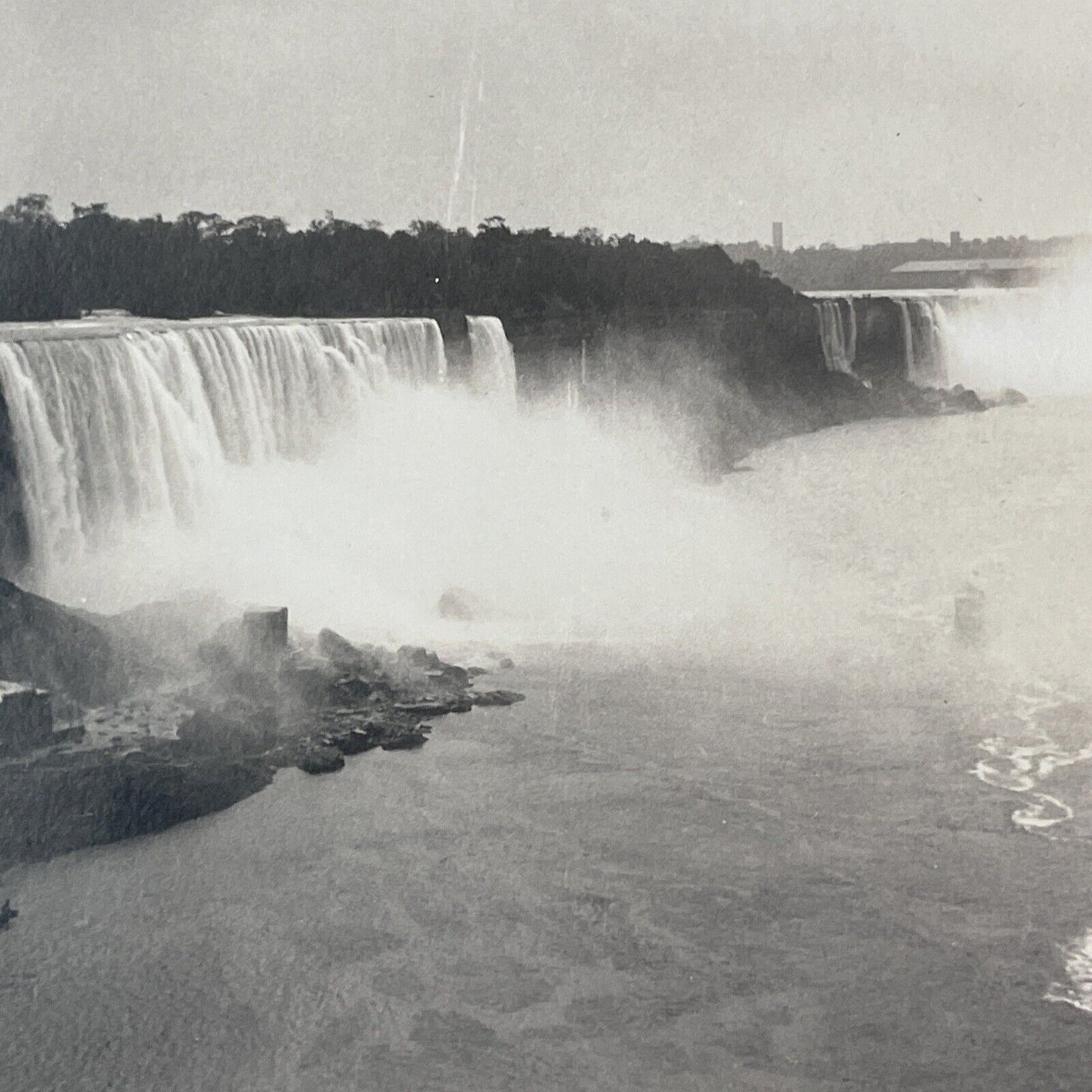 American Side of Niagara Falls Stereoview OOAK Antique c1910s Y2838