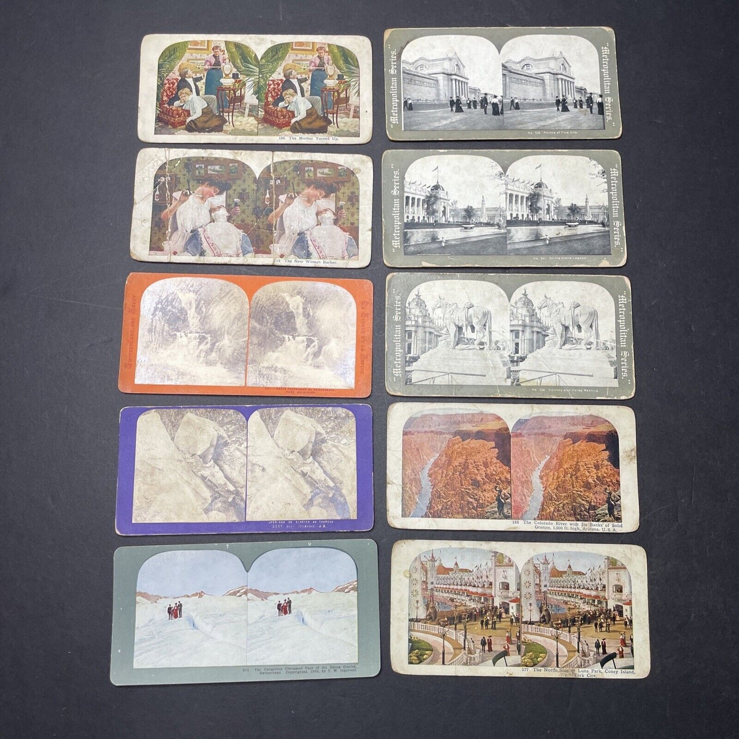 Lot Of 50 Various Scenes And People Stereoview Photo Cards Antique c1870s-1920s