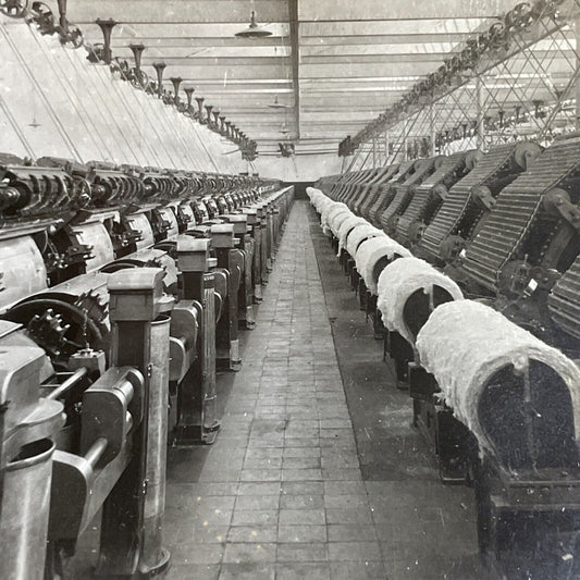 Antique 1910s Cotton Mill In Orizaba Mexico Stereoview Photo Card P4444