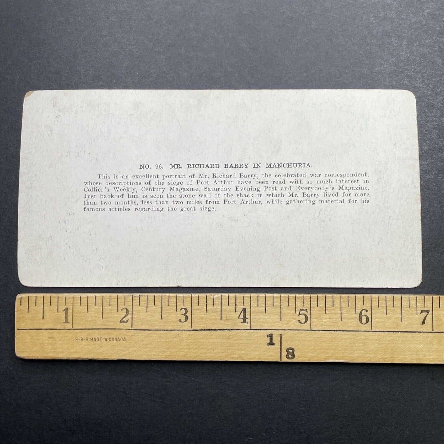 Antique 1905 Author Richard Barry In China Stereoview Photo Card P580-089