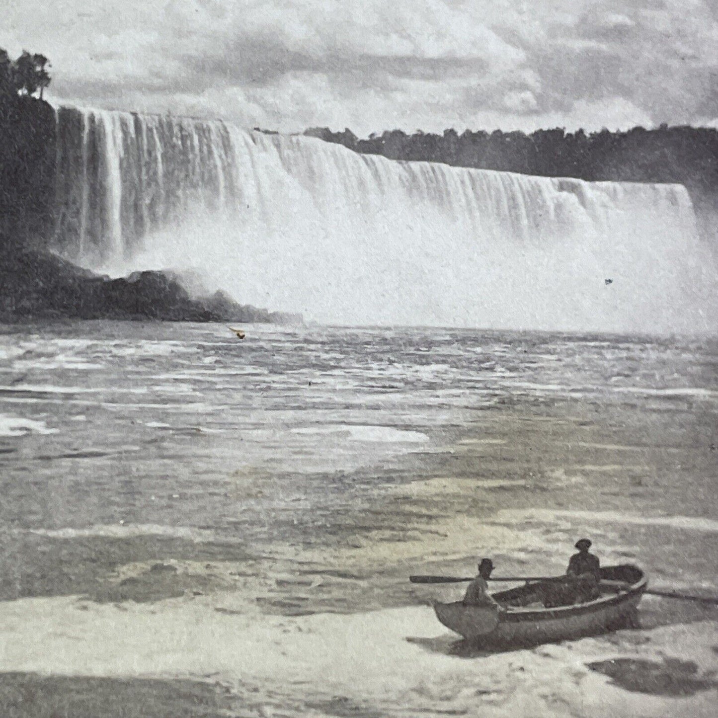 Niagara Falls River Rowboat Ferry Stereoview George Curtis c1870 Y2433