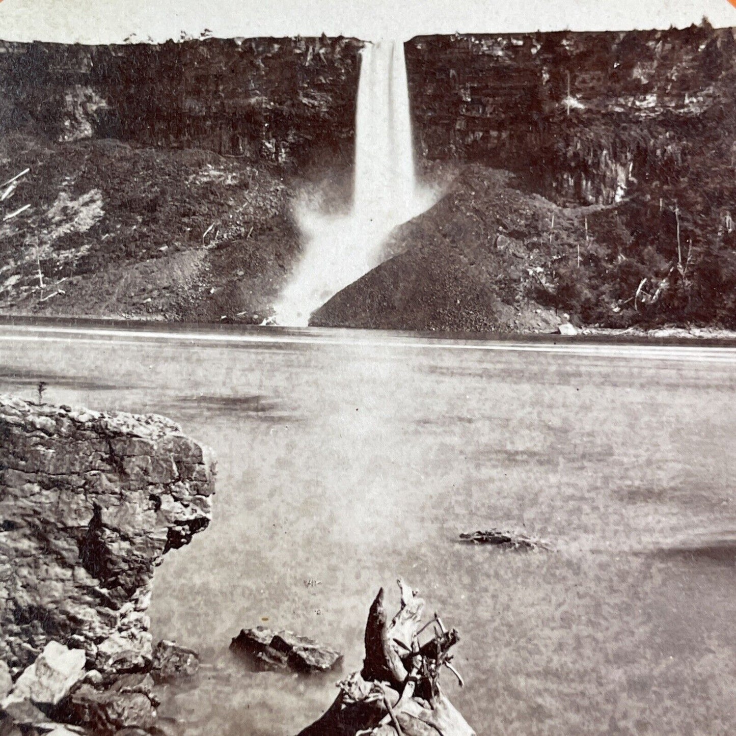 Bridal Veil Falls Before Niagara Power Plant Stereoview Geo. Barker c1870s Y2490