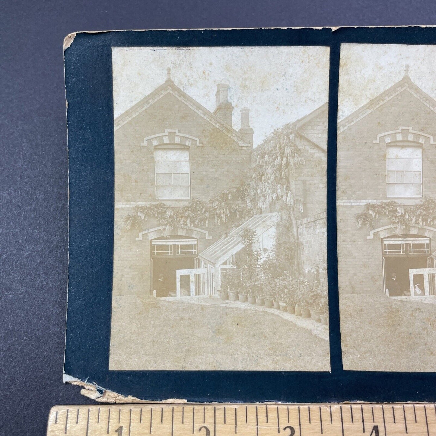 Antique 1910 A House In North Devon England UK Stereoview Photo Card V2201