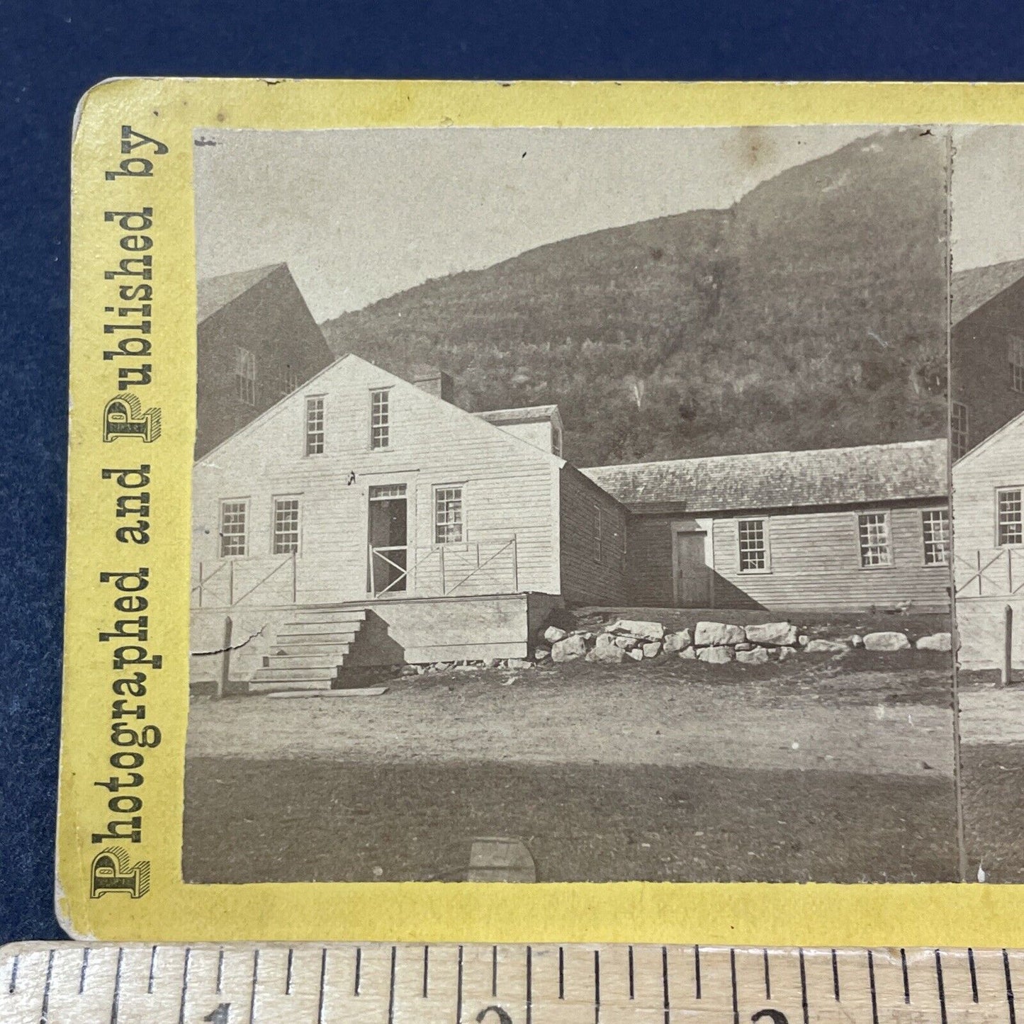 Antique 1870s The Willey House Crawford Notch NH Stereoview Photo Card V1882