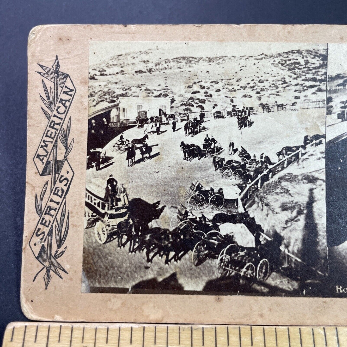 Antique 1870s Horse And Buggy San Francisco CA Stereoview Photo Card P3784