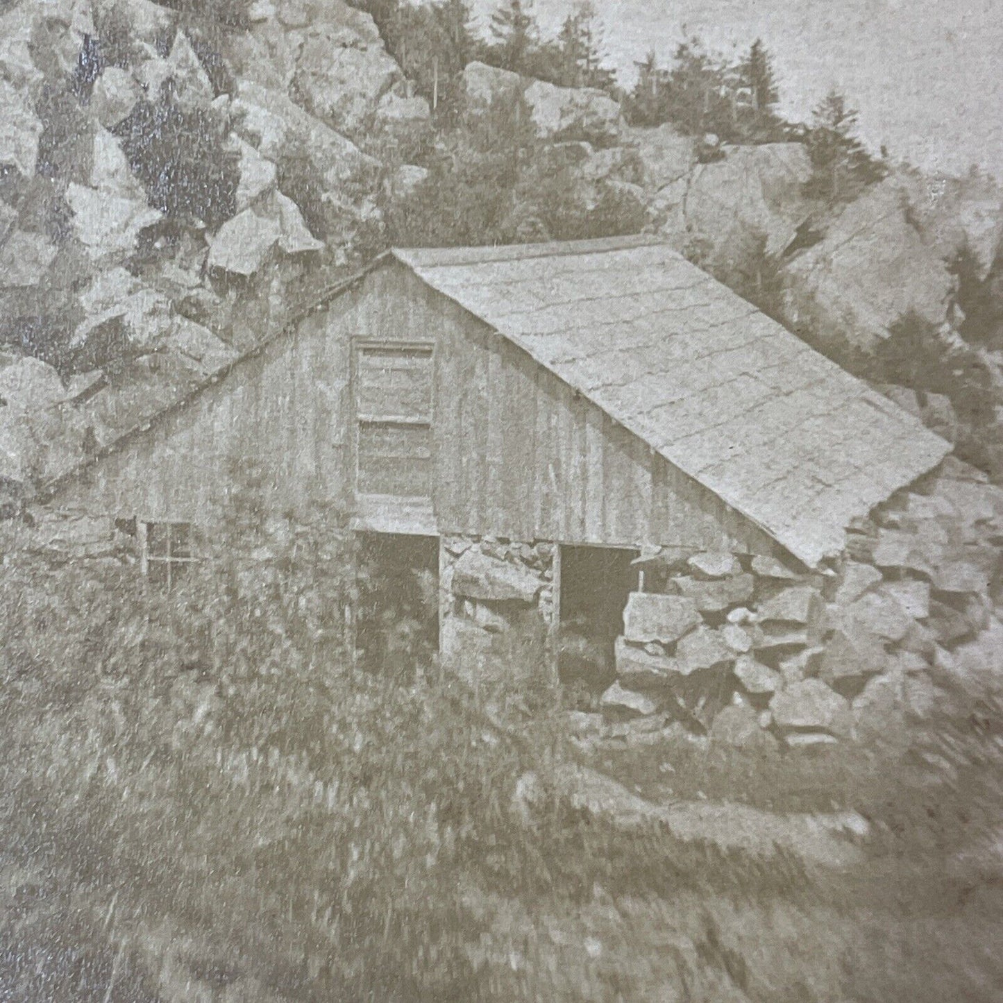 Summit House Mount Kearsarge NH Stereoview MC Harriman Antique c1875 X1213