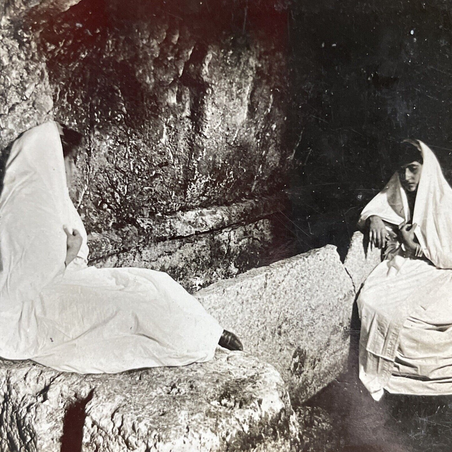 Antique 1906 Jesus Christ's Tomb In Jerusalem Stereoview Photo Card P4429