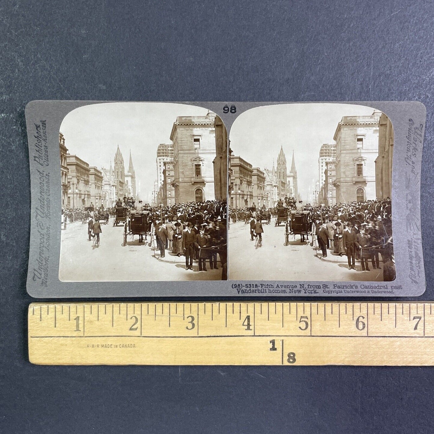 The Vanderbilt Homes Fifth Avenue Manhattan New York Stereoview c1899 Y1025