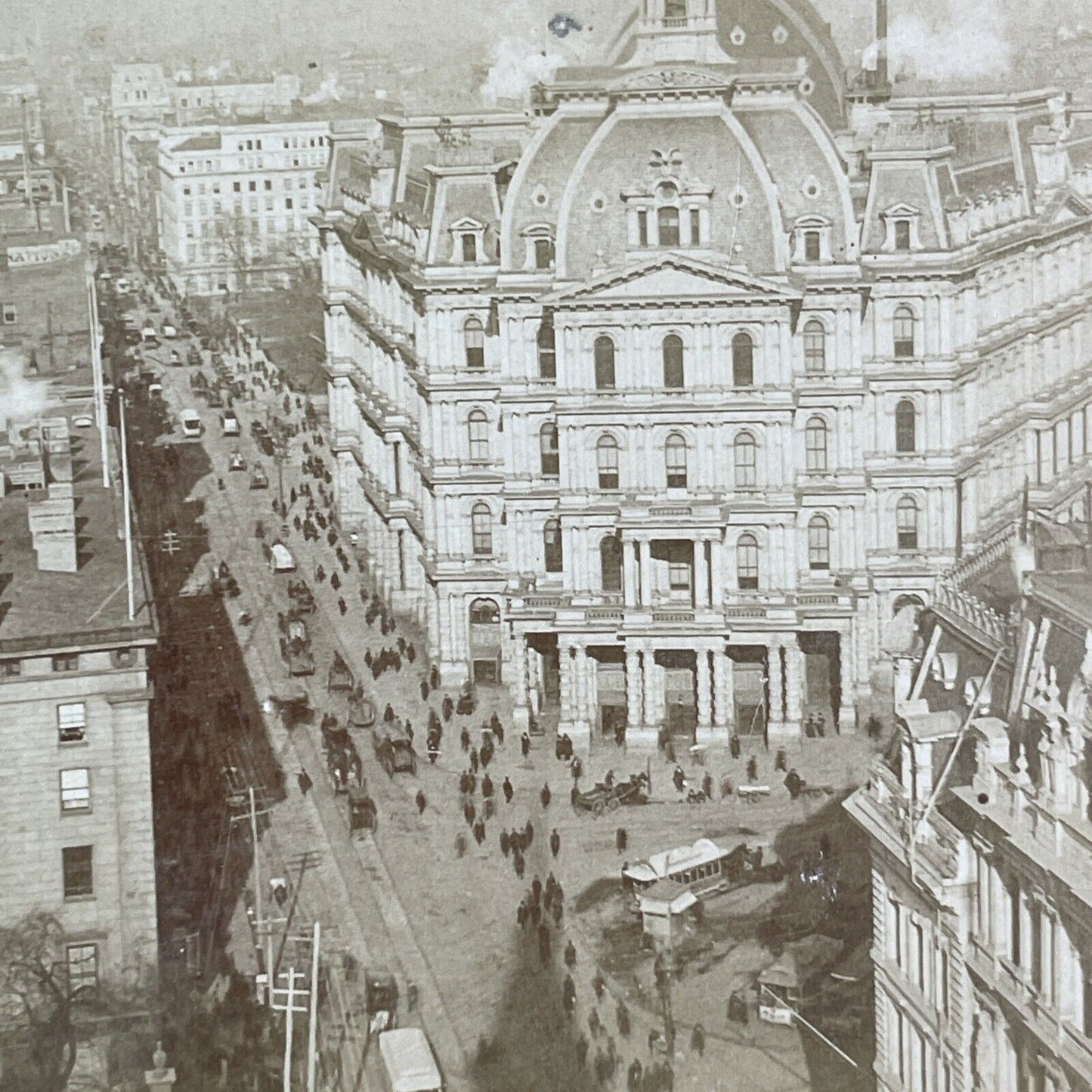 Broadway Manhattan New York City NYC Stereoview Antique c1880 X3877
