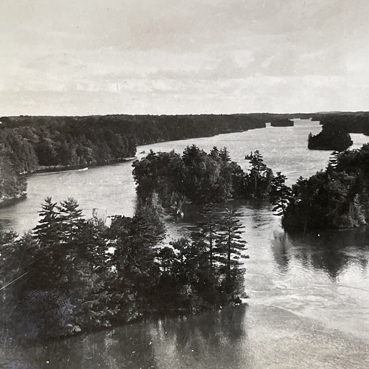 Antique 1930s The Kingston Thousand Island Ontario Stereoview Photo Card V2640