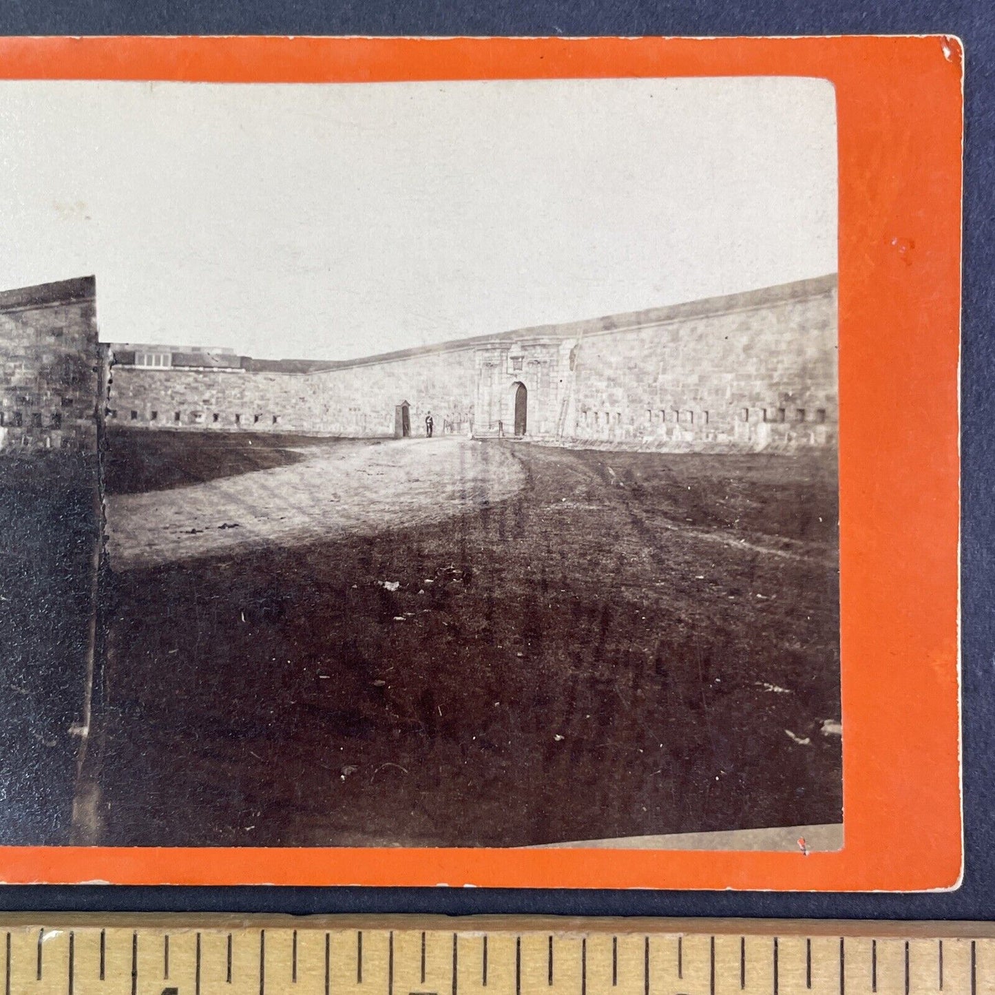 Citadel Fortification Entrance Quebec City Canada Stereoview c1870 Y2498