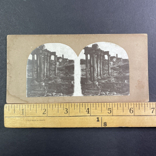 Ruins Of The Acropolis Unexcavated Athens Stereoview Antique c1852 X1889