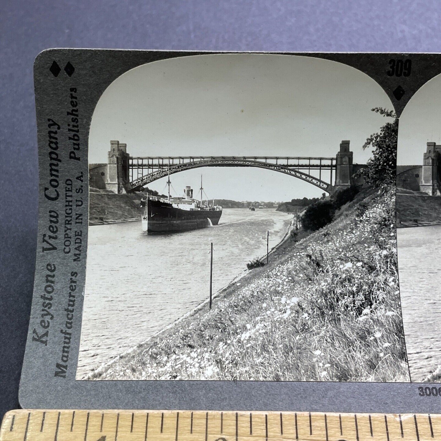 Antique 1920s Karpfanger Vessel Cargo Ship Stereoview Photo Card V2914