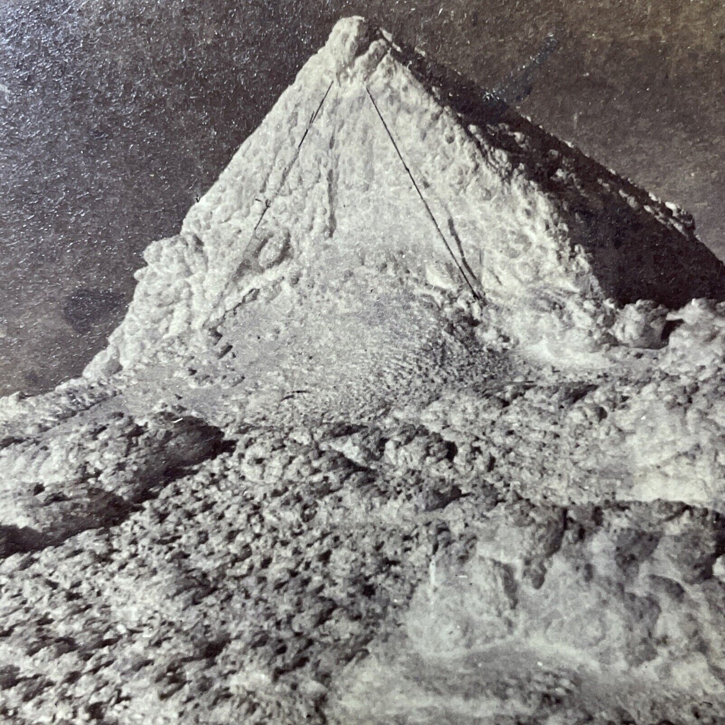 Antique 1871 Tip Top House Ice Storm Mt Washington Stereoview Photo Card V1850